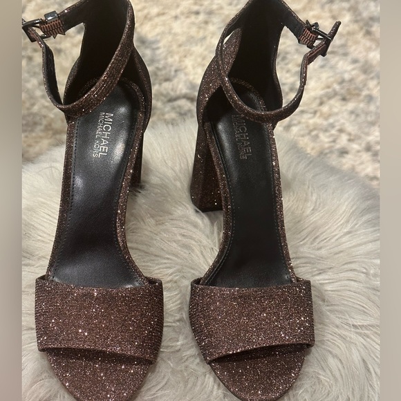 Michael Michael Kors Sandal Heels Bling ~ True to size 7.5 / - Picture 7 of 9